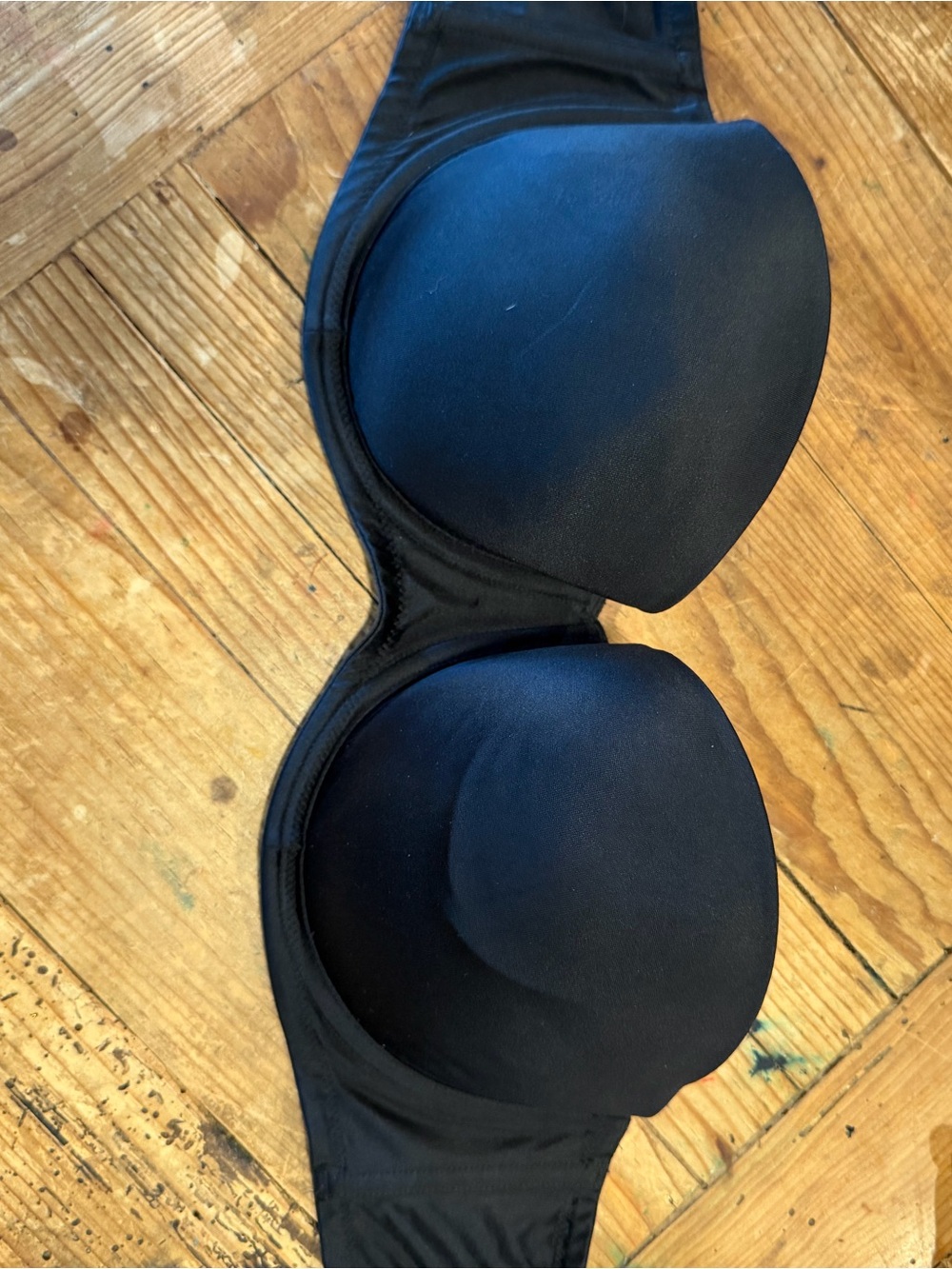 VS vintage Black Strapless Padded Bra/ extra straps